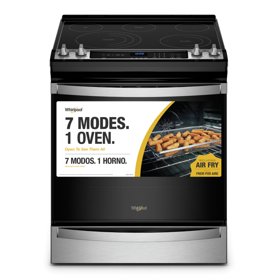 Cuisinière électrique 7 en 1 avec four à friture à l’air - 6.4 pi cu Whirlpool® YWEE745H0LZ