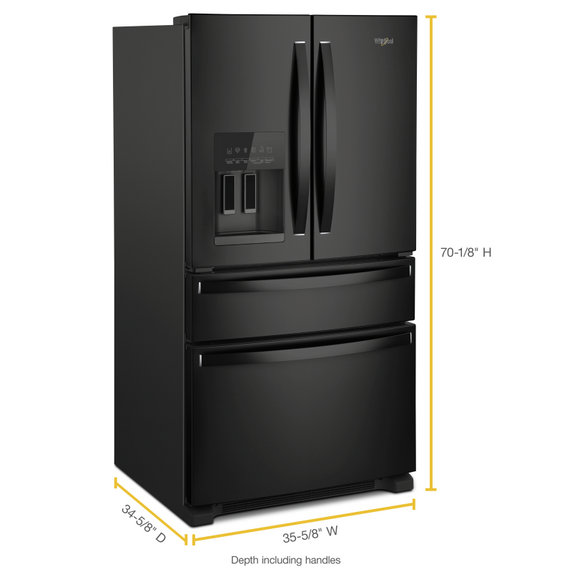 Réfrigérateur à portes françaises - 36 po - 25 pi cu Whirlpool® WRX735SDHB