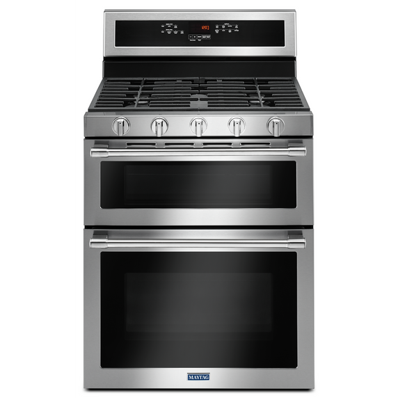 Cuisinière au gaz à four double avec convection véritable - 30 po - 6 pi cu Maytag® MGT8800FZ