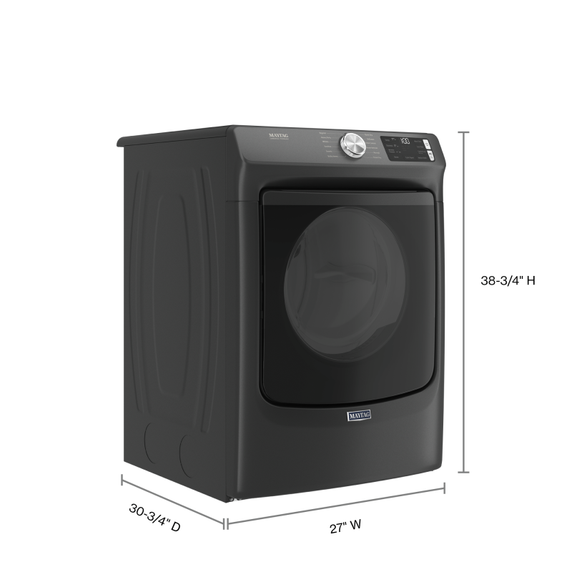 Sécheuse au gaz à chargement frontal avec fonction extra power et cycle de séchage rapide, 7.3 pi cu Maytag® MGD6630MBK