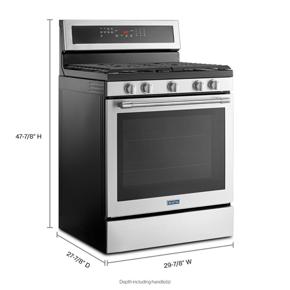 Cuisinière au gaz avec convection véritable et préchauffage rapide - 30 po - 5.8 pi cu Maytag® MGR8800FZ