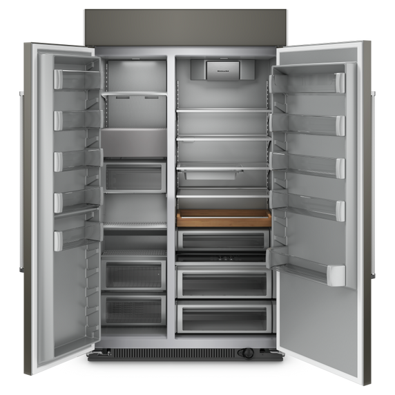 Réfrigérateur encastré côte à côte à portes pour panneau - 48 po - 30 pi cu KitchenAid® KBSN708MPA