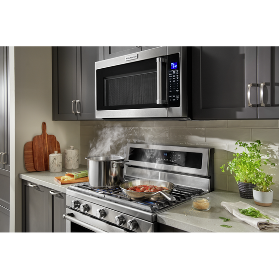 Cuisinière au gaz à convection avec 5 brûleurs - 30 po KitchenAid® KFGG500ESS