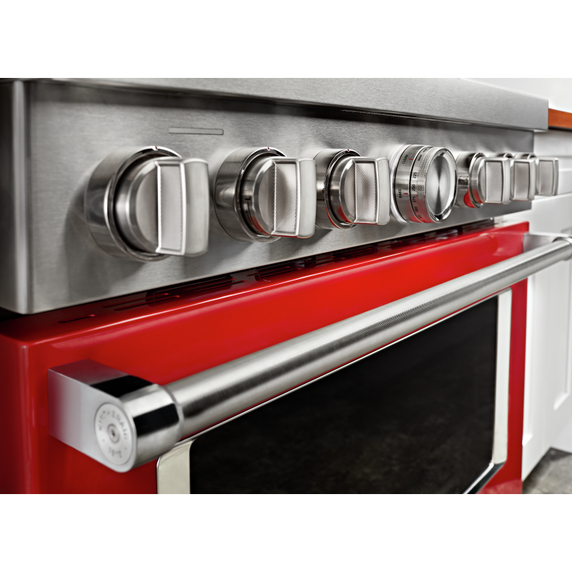 Cuisinière commerciale intelligente bicombustible KitchenAid®, 6 brûleurs, 36 po KFDC506JPA