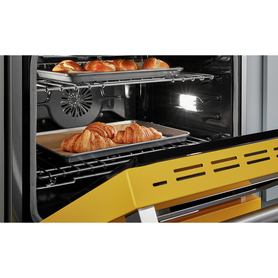 Cuisinière commerciale intelligente au gaz KitchenAid®, 4 brûleurs, 30 po KFGC500JYP