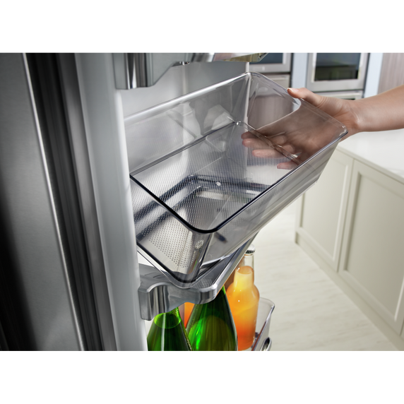 Réfrigérateur à portes françaises à profondeur de comptoir avec fini printshieldtm - 23.8 pi cu - 36 po KitchenAid® KRFC704FBS