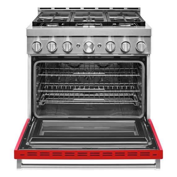 Cuisinière commerciale intelligente au gaz KitchenAid®, 6 brûleurs, 36 po KFGC506JPA