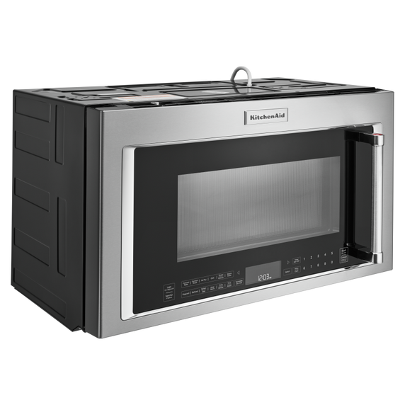 Four à micro-ondes à convection et hotte intégrée  avec mode de friture à air KitchenAid® YKMHC319LPS