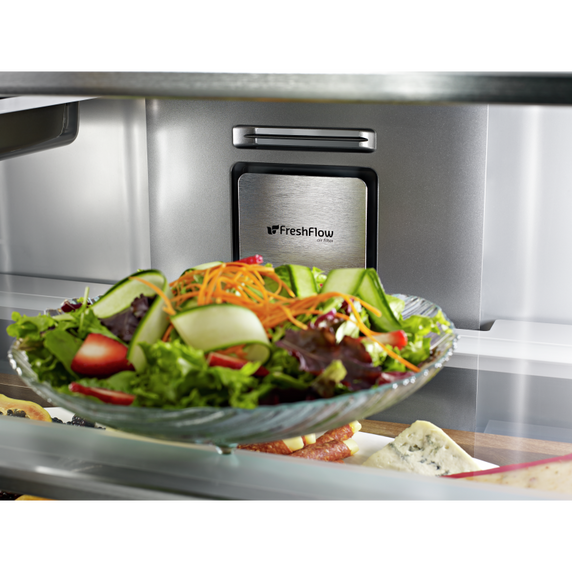 Réfrigérateur à portes françaises à profondeur de comptoir avec fini printshieldtm - 23.8 pi cu - 36 po KitchenAid® KRFC704FPS