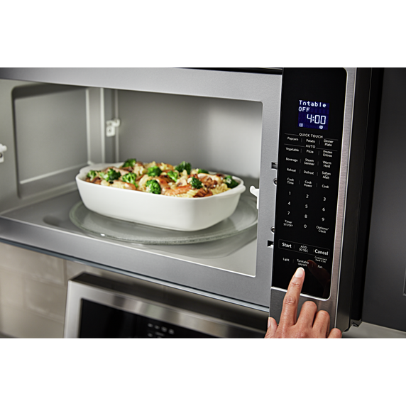 Four à micro-ondes de 30 po avec puissance de cuisson de 900 watts et 7 fonctions de capteur KitchenAid® YKMHS120ES