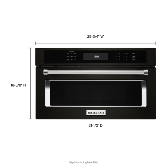 Four à micro-ondes encastré avec cuisson à convection - 900 watts - 30 po KitchenAid® KMBP100EBS