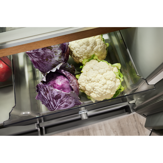 Réfrigérateur à 4 portes à profondeur de comptoir avec fini printshield™ - 19.4 pi cu - 36 po KitchenAid® KRQC506MPS