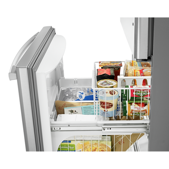 Réfrigérateur à congélateur inférieur amana® de 29 po avec tiroir coulissant easyfreezer™ − capacité de 18 pi³ Amana® ABB1924BRM