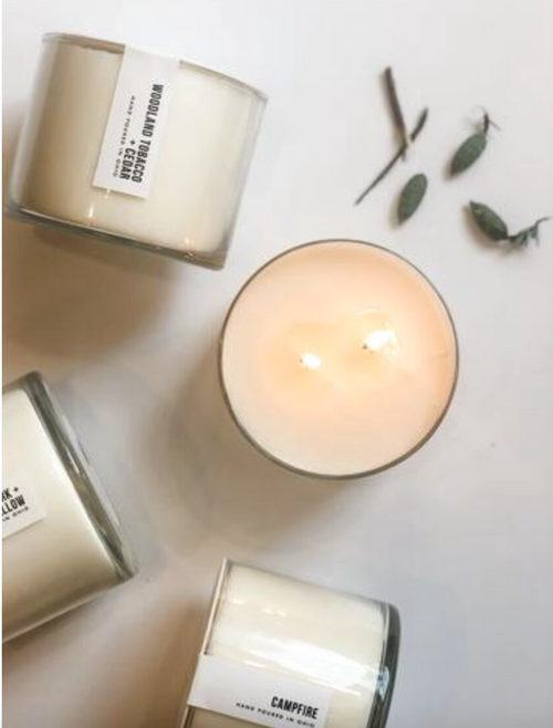 Elemental Signature Candle- 15 oz - BERGAMOT + ROSE