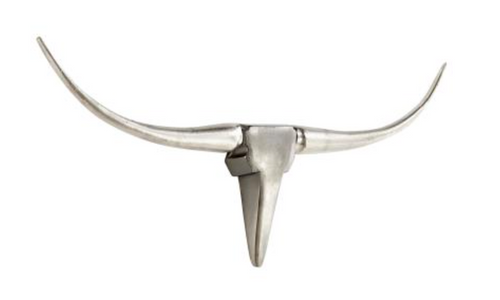 Nickel Longhorn Wall Art