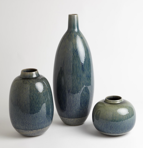 These Portuguese vases get their name from the reactive glaze they feature, which mimics sand and the sea.