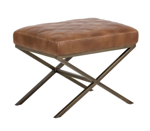 Stitched Leather Bench