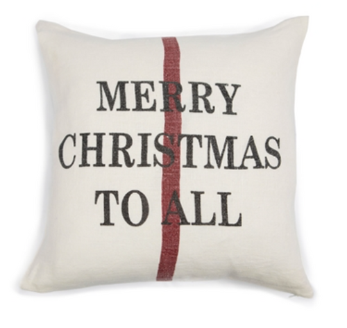MERRY CHRISTMAS TO ALL pillow