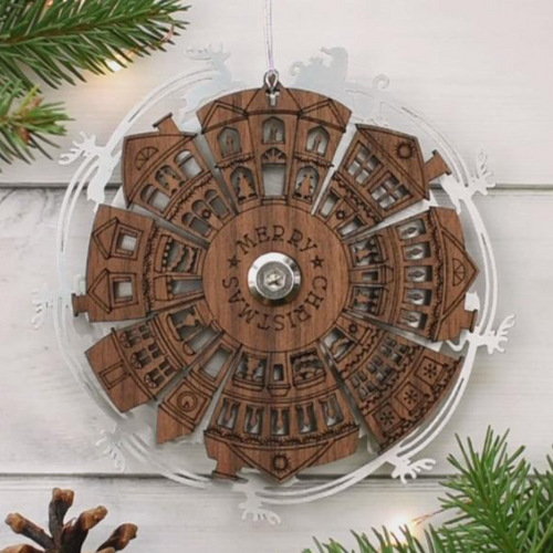 Spinning Santa Ornament