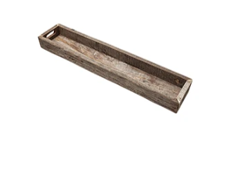 Long Wood Carved Tray- LARGE