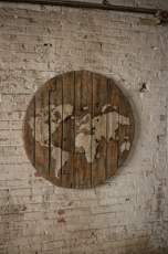 Wooden World Map Wall Art