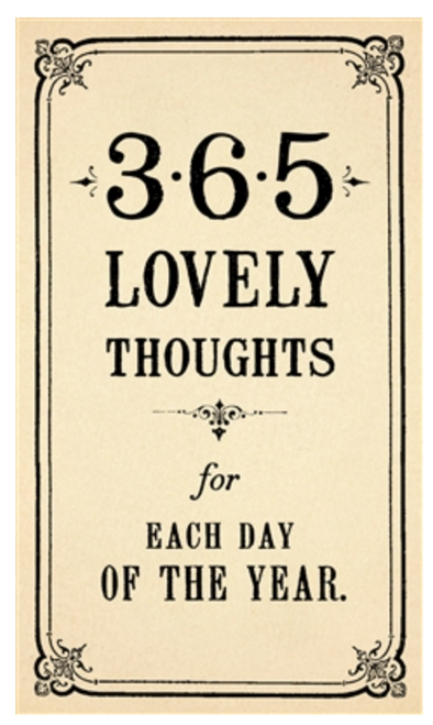 365 Lovely Thoughts Book