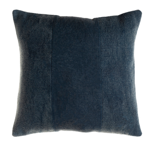 Pillow- BLUE COTTON 18" center stripe