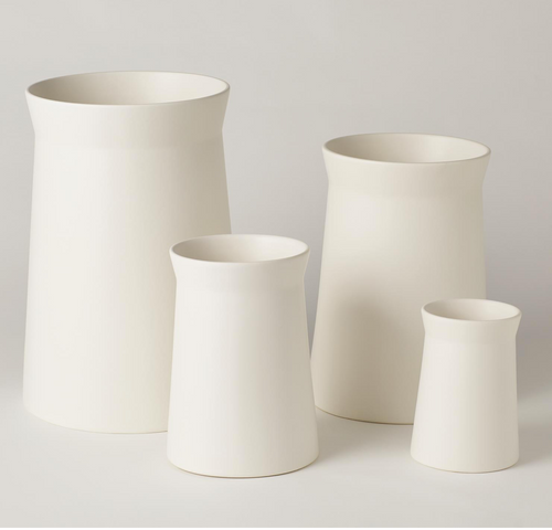 White Moon Vases- LARGE