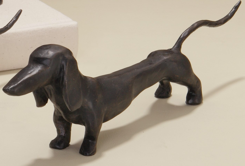 Dachshund Dog Bronze Sculpture 
