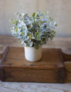 Sage Boxwood Faux Plant