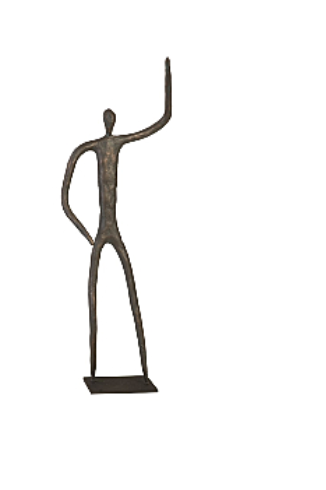 Metal Waving Figure