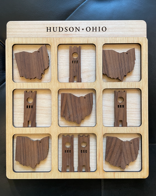 Wood Tic-Tac-Toe Board- HUDSON 