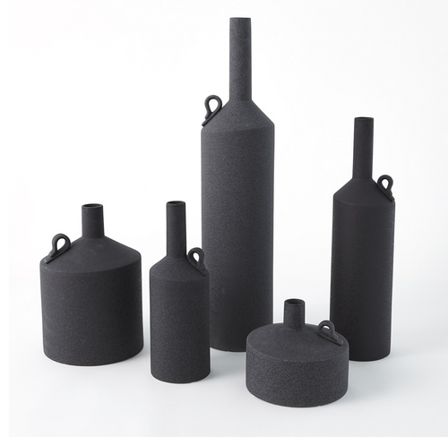 Black Vase with Handle- SQUAT