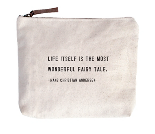 Canvas Zip Bag- LIFE ITSELF