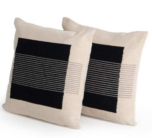 Black Square Ombre Pillow (sold individually)