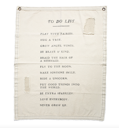 SMALL Wall Tarp- TO DO LIST