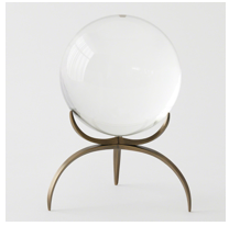 Crystal Ball on Brass Base