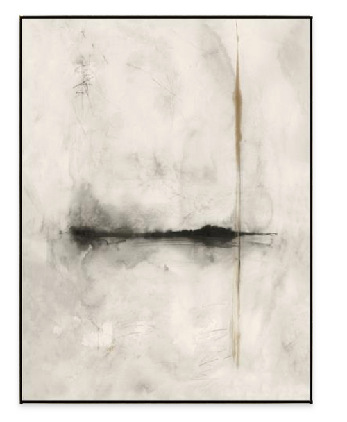 CHANGES White and Black Abstract Art - 30x40