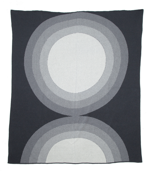 Eco Full Circle Throw- CHARCOAL/ALUMINUM