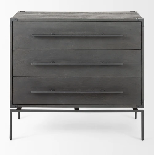 Brown 3-Drawer Cabinet