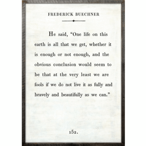 Fredrick Buechner Quote