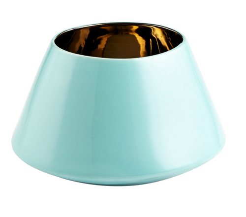 Large Ceramic Aqua Vase