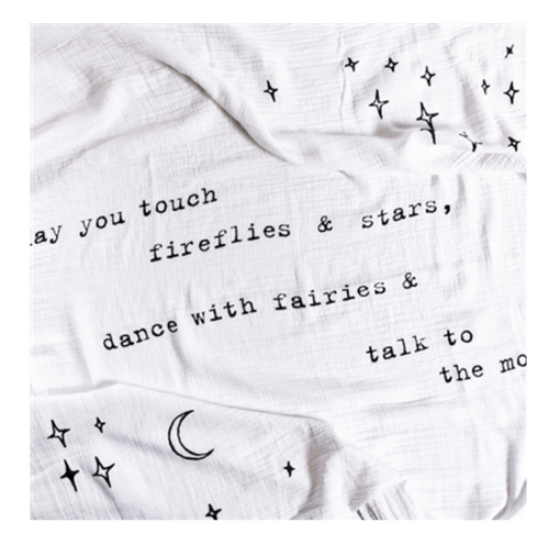 Pre-washed 100% Organic Cotton Muslin. Extra soft. Extra dreamy.