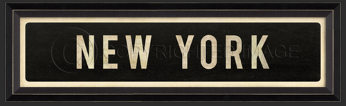 Custom framed HUDSON sign