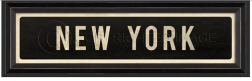City Sign Wall Art: NEW YORK