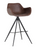 This comfortable swivel barstool is a mix of masculine, modern and urban design. Stocked in hearthstone brown and town grey faux leather with black powder coated iron legs and a footrest. Features a 360° swivel range.