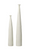 White Slim Tower Vases- SET OF 2