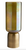 Smoked Glass and Brass Vase- TALL