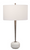 Nickel Table Lamp with Marble Base