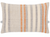 pillow- BLUE AND ORANGE STRIPED LUMBAR